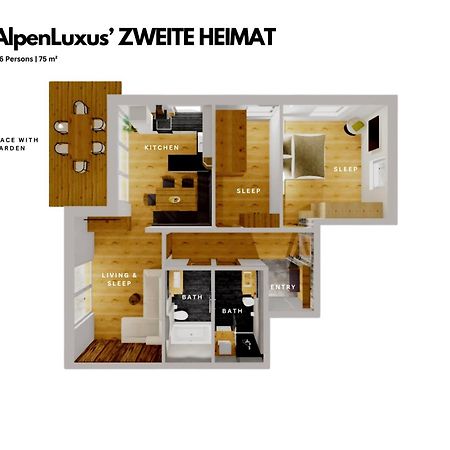 Zweite Heimat - Garden & Underground Parking Space By Alpenluxus Appartements ฟือเกน ภายนอก รูปภาพ